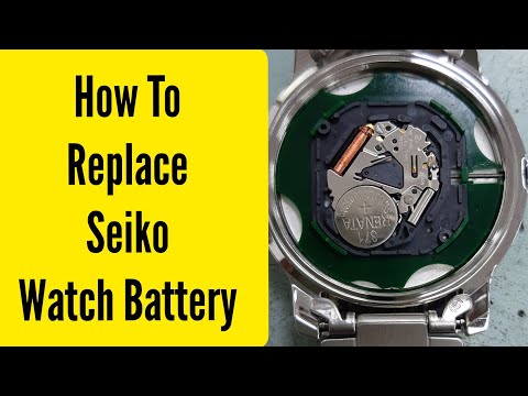How to Replace Seiko Watch Battery - Step by Step Guide