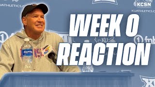 Lance Leipold Reacts to KU Football's Week Zero Win