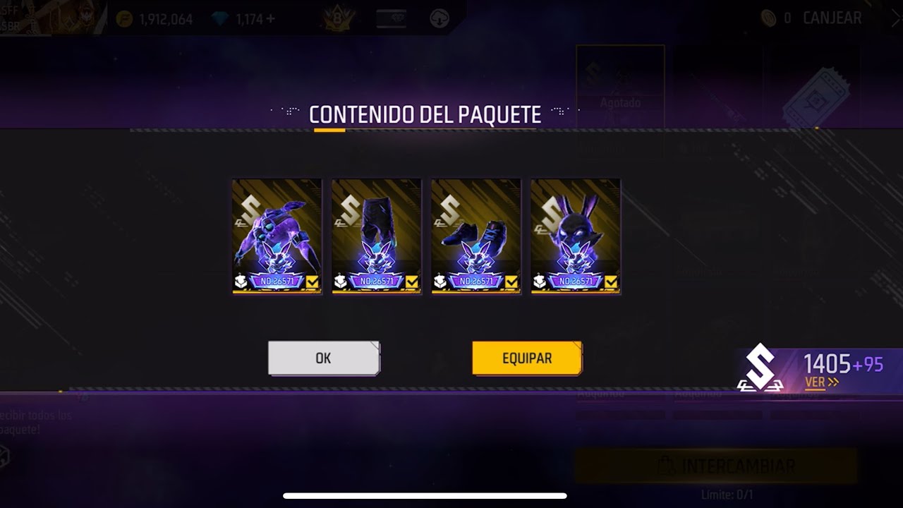 Recargando Muchos Diamantes para Obtener el Épico Conejo Galáctico Free Fire 