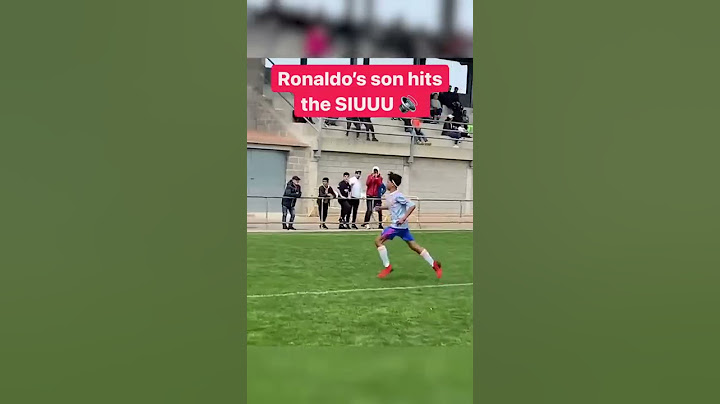Ronaldo Jr. hits the SIUUUU 😂 👏 #shorts