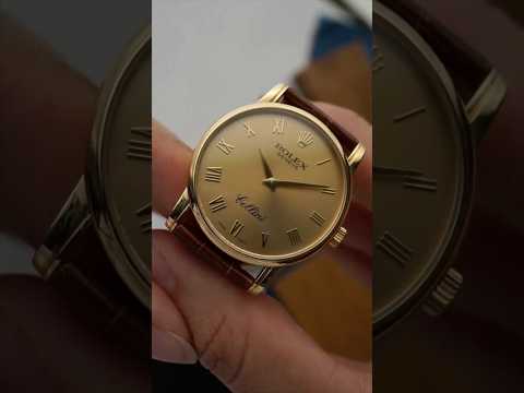 Rolex Cellini 5116 Champagne Dial 18k Yellow Gold 2004 Papers