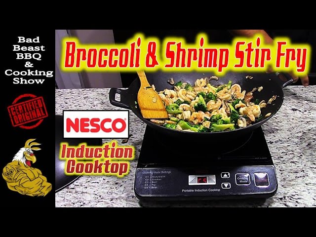 Nesco Extra Deep Electric Skillet [Stir fry shrimp and vegetables]