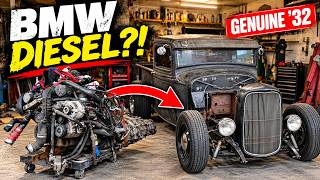 I'm RUINING a Genuine 1932 Ford With a BMW M57 Diesel