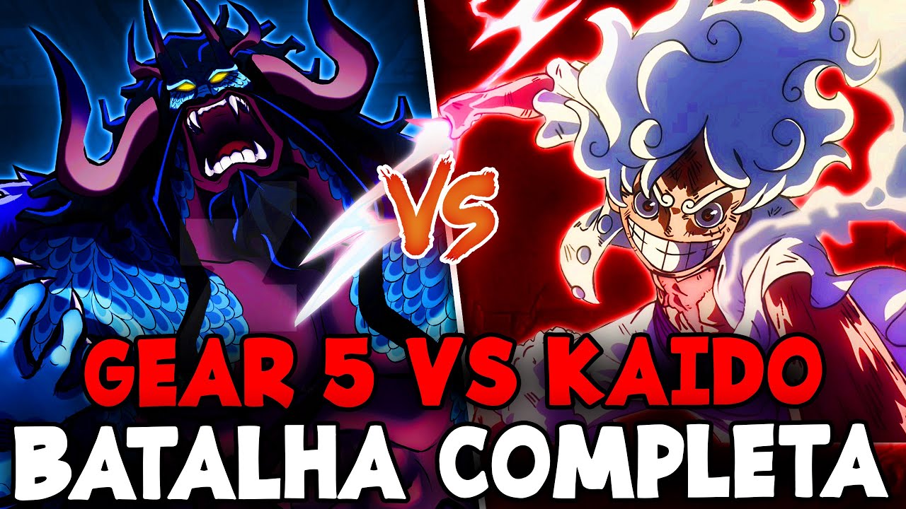 Batalha de Luffy Gear 5 vs. Kaido em One Piece é recriada em live
