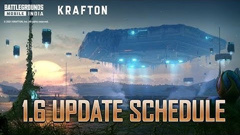 BGMI UPDATE 1.6 NEWS FOR ANDROID & IOS | BATTLEGROUNDS MOBILE INDIA UPDATE 1.6 FOR ANDROID & IOS