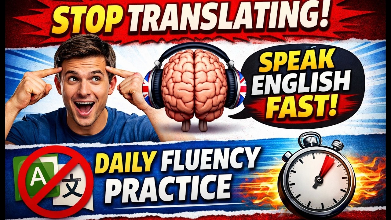 Stop Translating Train Your Brain to Speak English Fast Daily Fluency Practice
