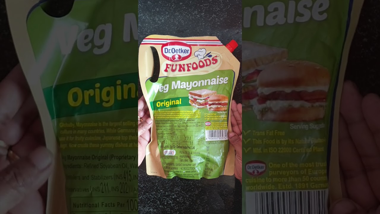 Dr Oetker Funfoods Veg Mayonnaise shorts  
