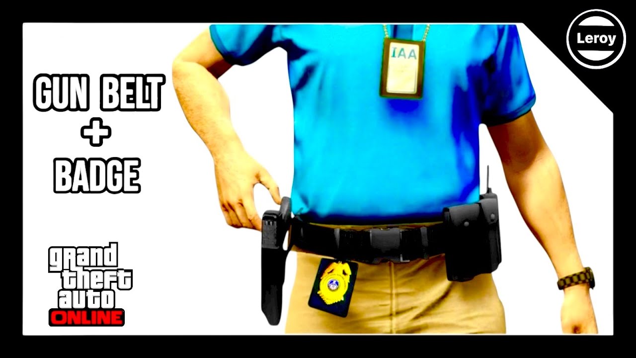 Как получить значок полиции и ремень с оружием в GTA 5 Online