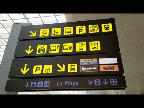 Аэропорт Барселоны. Т 1, Т2. Метро из аэропорта.