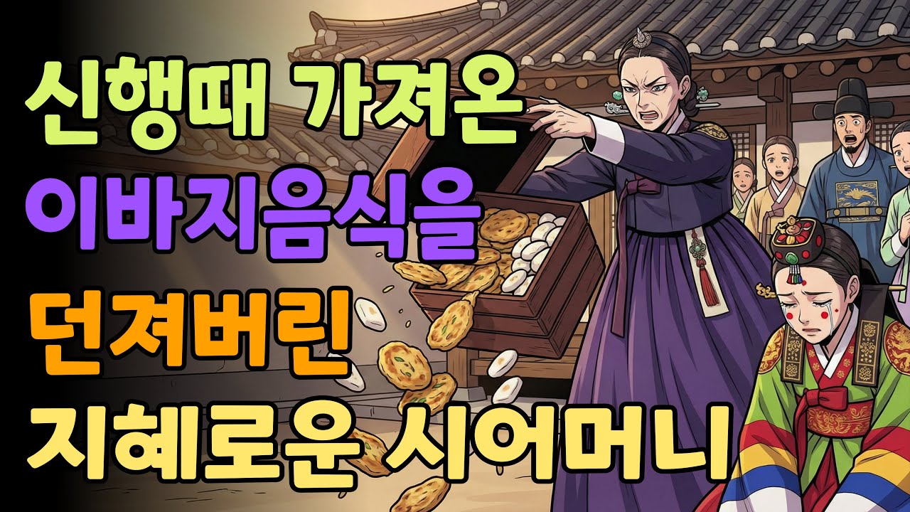 [조선야담소] 혼례후 신행때 가져온 이바지 음식을 마당으로 던져버린 지혜로운 시어머니 야담ㅣ고부ㅣ설화ㅣ전설ㅣ조선야담ㅣ옛날이야기ㅣ오디오북ㅣ수면ㅣ친정어머니ㅣ효도 | 찬합 | 시모