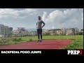 Backpedal Pogo jumps