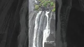 محافظة المجاردة : أمطار وشلالات مركز خاط  اليوم السبت 9 ذو القعدة