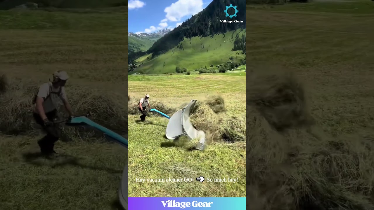 Grass Cutting: Old School Cool vs Modern Hay Monster! 🌾🤖 Who Wins? 