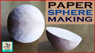 how to make sphere ball with paper