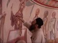 Архимандрит Зинон создаёт фреску