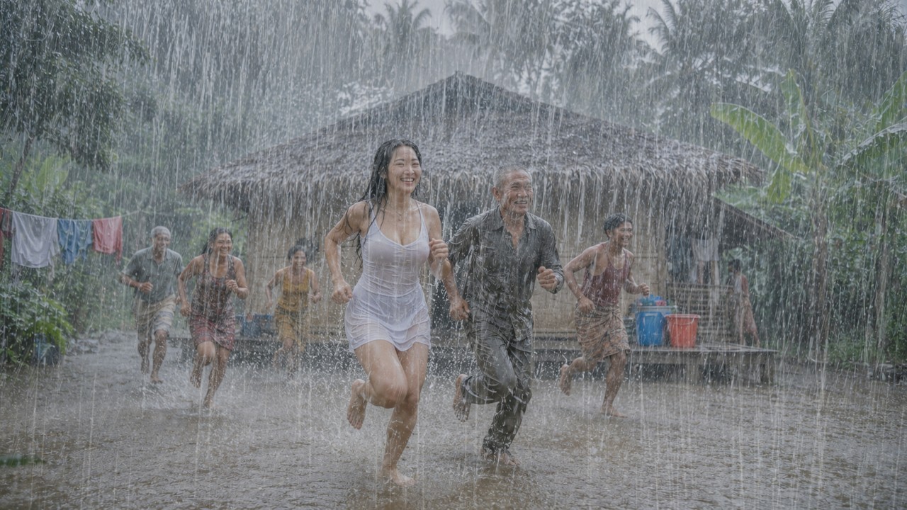 TERRIFYINGLY BEAUTIFUL RAINSTORM by Strong Winds 🌧️ Heavy Thunder ⚡ | Thunder Sleep Therapy