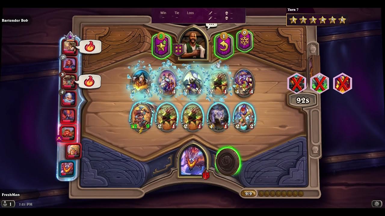 A hard game, Aggem + Captain Flat Tusk Hearthstone Battlegrounds