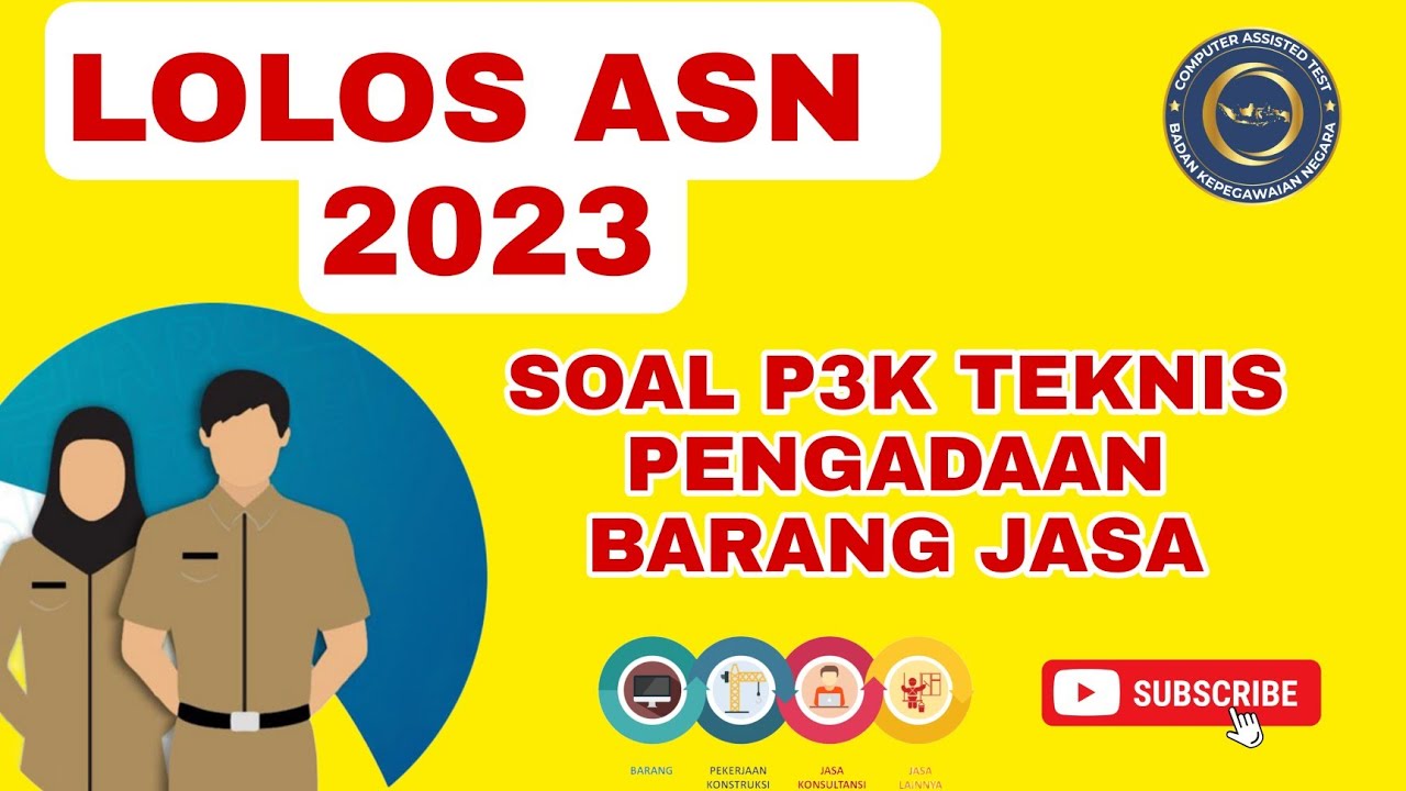SOAL P3K AHLI PERTAMA PENGELOLA PENGADAAN BARANG DAN JASA 2023 | SOAL ...