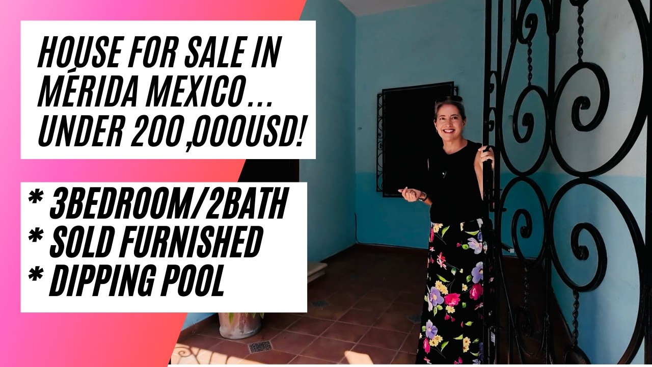 Менее 200 000 долларов. Полностью готовый к заселению дом с 3 спальнями на продажу в Мериде, Мекс...