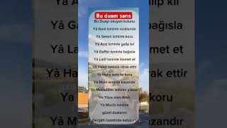 Bu Duam Sana Şfet