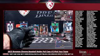 2023 Bowman Chrome Baseball Hobby Full Case #2 Pick Your Team