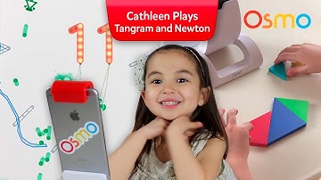 Osmonaut Cathleen plays Tangram and Newton - Osmo Social Club! X  Catheen