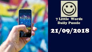 7 Little Words Daily Puzzle September 21 2018