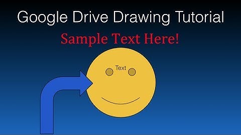 Google Drive Drawing Tutorial - How To Use The Google Drive Drawing Tool
