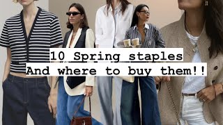 10 Spring staples  &amp; where to  buy them | Save &amp; maximise your purchases