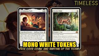 Mono White Belladonna Tookens! New Draw Engine + Team Buff | Timeless BO3 | MTG Arena