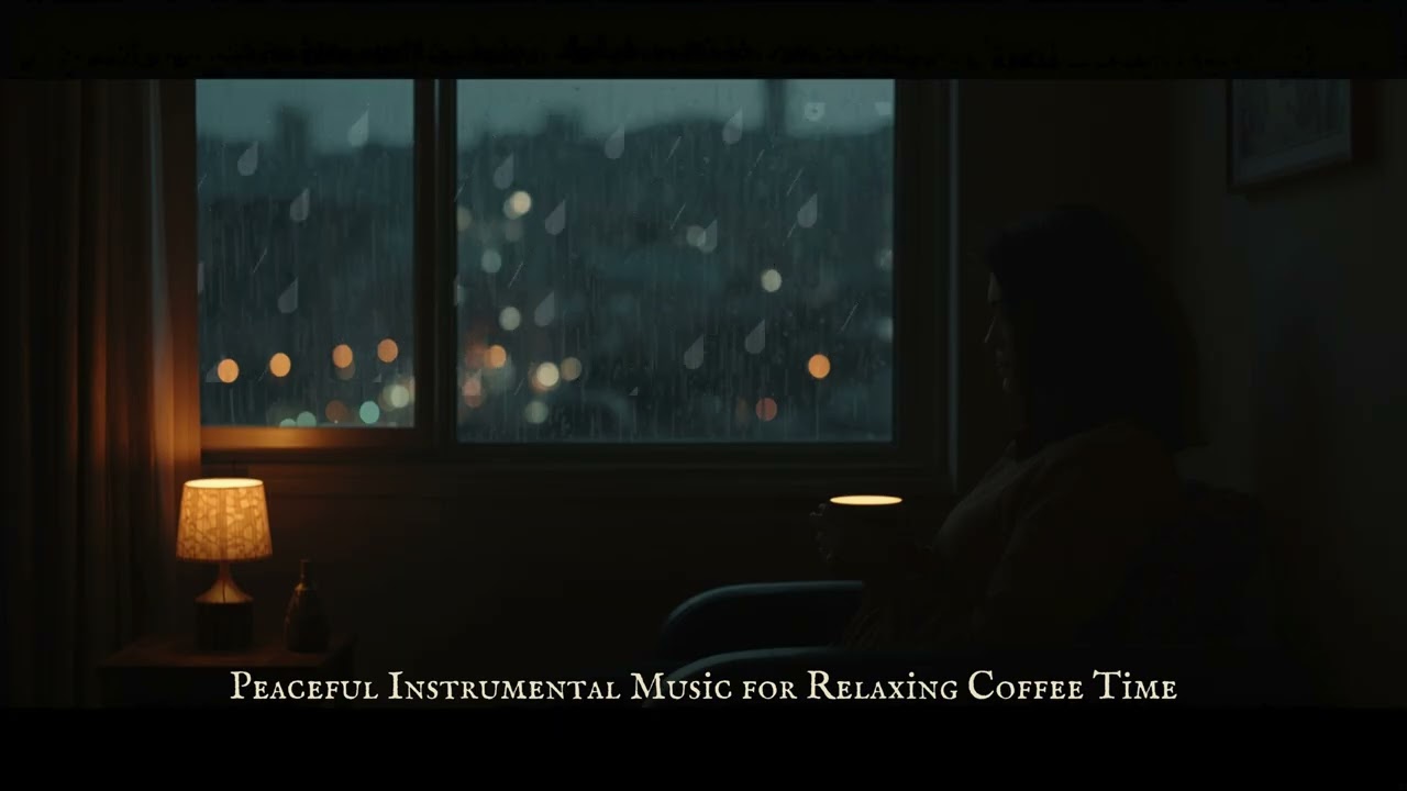 Peaceful Instrumental Music for Relaxing Coffee Time 🌙 Ambient Night Sounds | Background for Calm