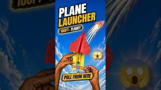 Powerful Plane Launcher Test 😱✈️ | Fly Super Far 🚀 #shorts #diy #craft