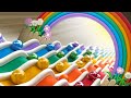 Marble Run Race Plasticine ASMR Across Fantasy Worlds | New Visual Marble Run Journey by Amakandu