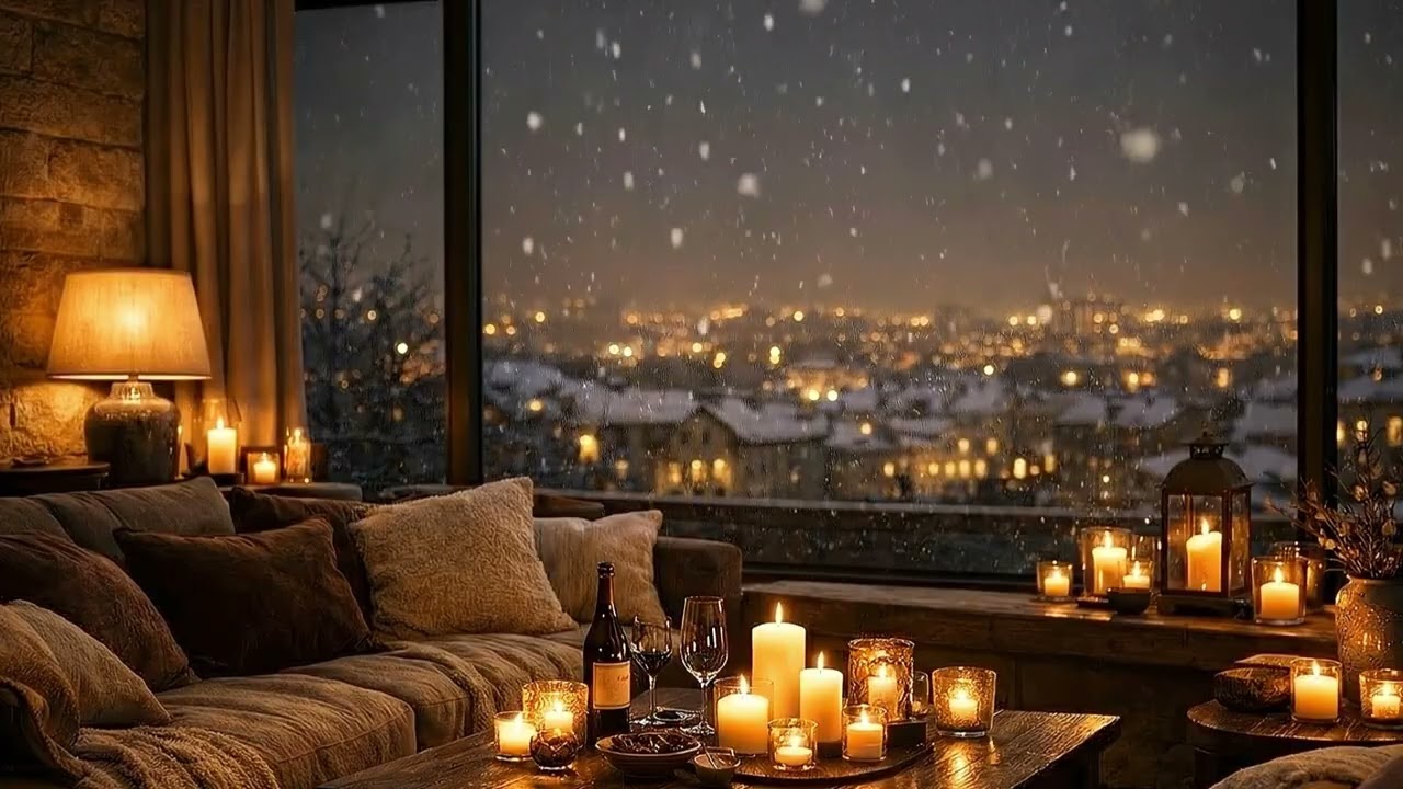 ❄️ Romantic Snowfall Evening | Soft Romantic Music for Relaxation & Cozy Nights