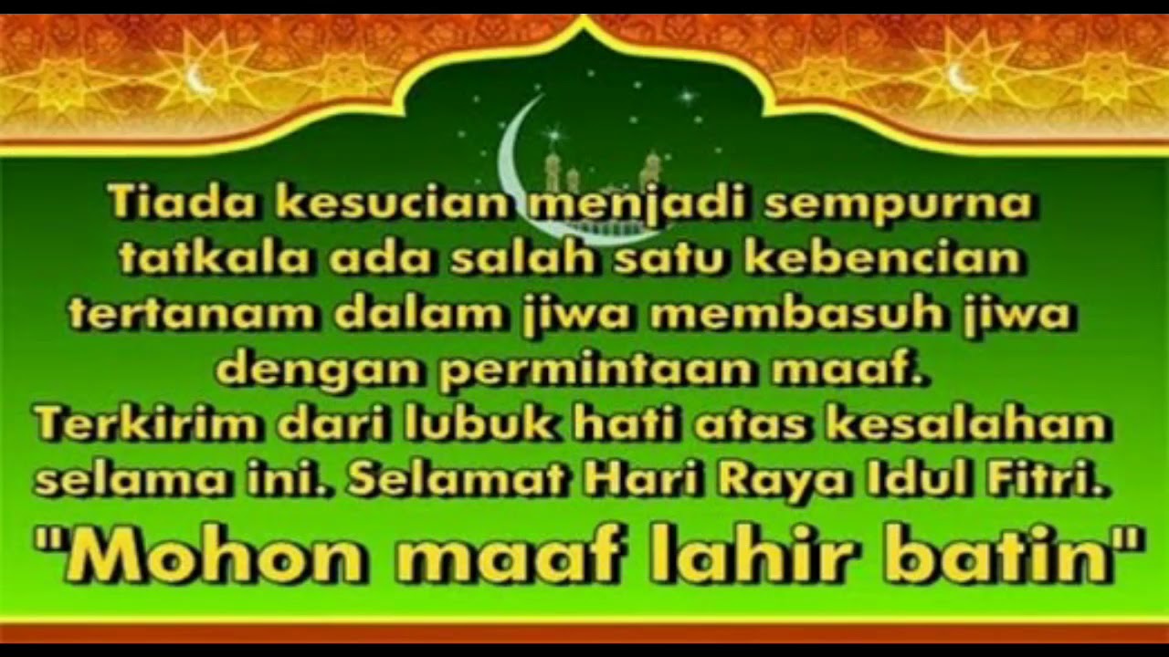 20 KATA KATA UCAPAN SELAMAT HARI LEBARAN IDUL FITRI 2018 Kumpulan