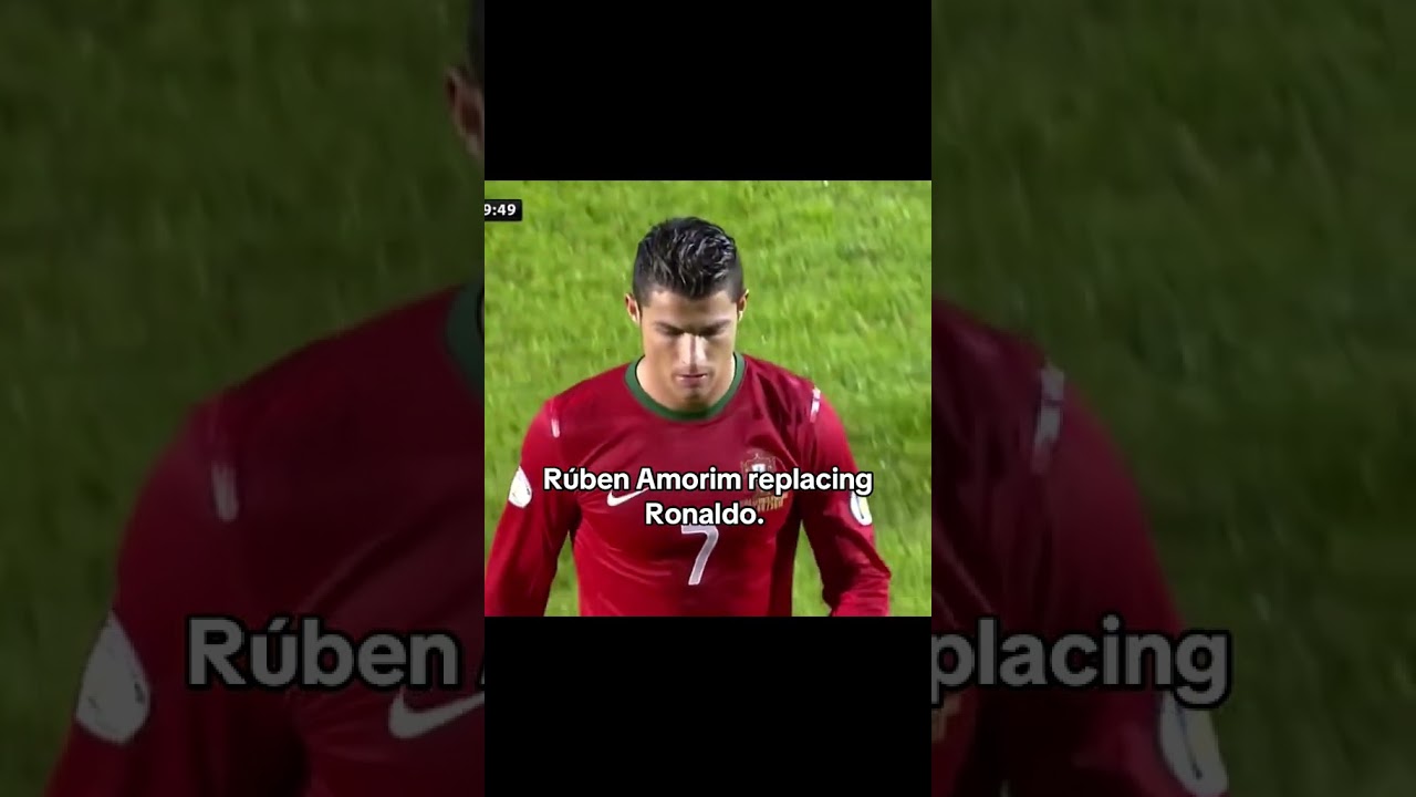 when ruben amorim replace cristiano ronaldo 👏