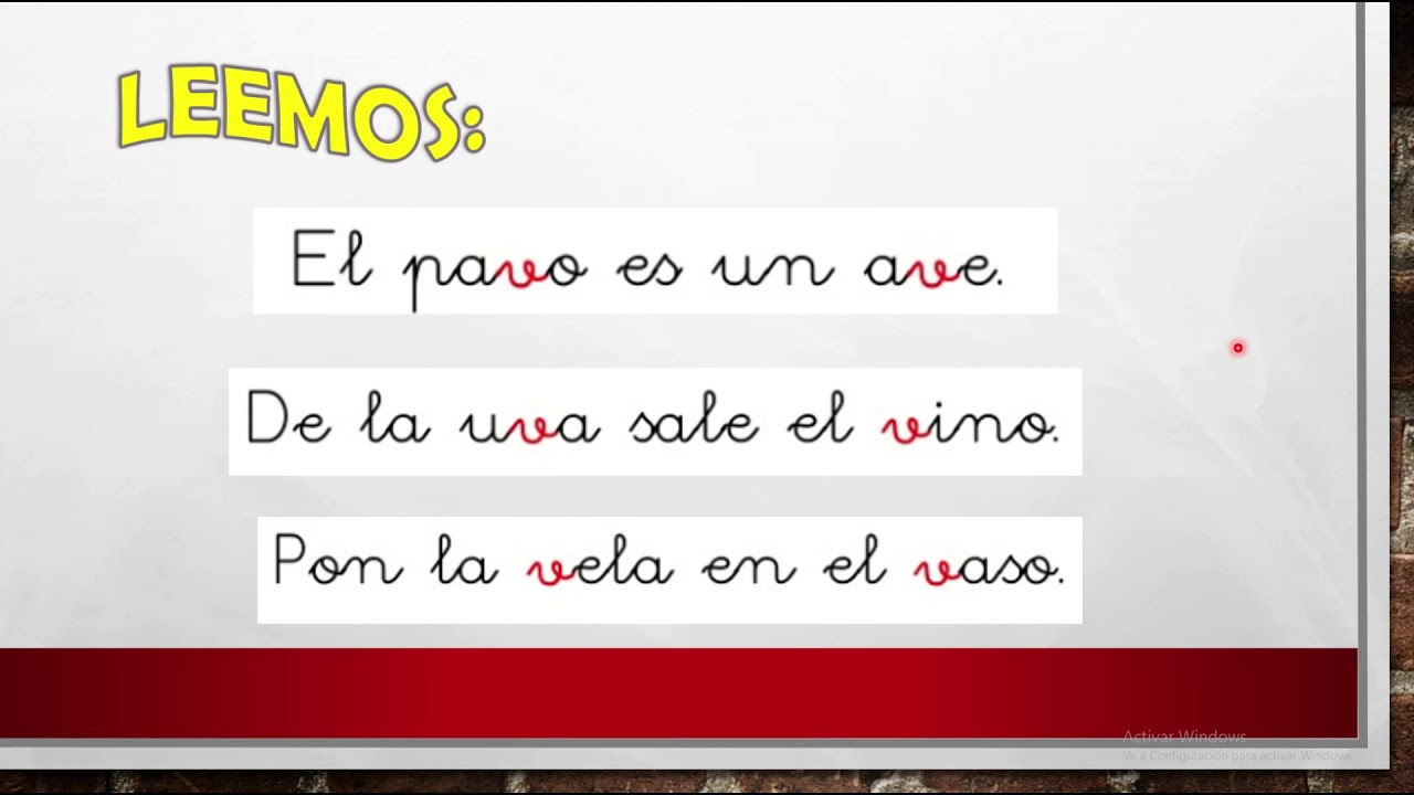 Oraciones con V - YouTube