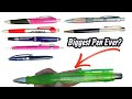 Tested Random Business Pens Until we found the Biggest One!