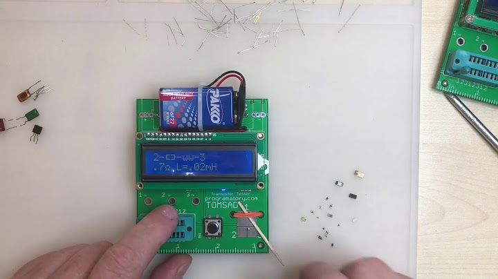 Tester elementów elektronicznych