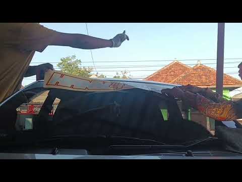 🔴 CARA PASANG STIKER MOBIL CALYA KACA DEPAN MUDAH CEPAT DAN RAPI #otomotif