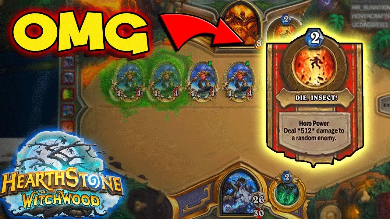512 Damage LETHAL! - The Witchwood Expansion - Funny Hearthstone Moments #5