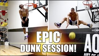 EPIC Slam Dunk Session w\/ Mikey Williams! INSANE dunks!