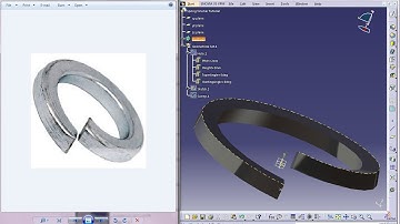 Catia V5 Powerful Tricks Collection #118|How to Create Spring Washer for Beginners