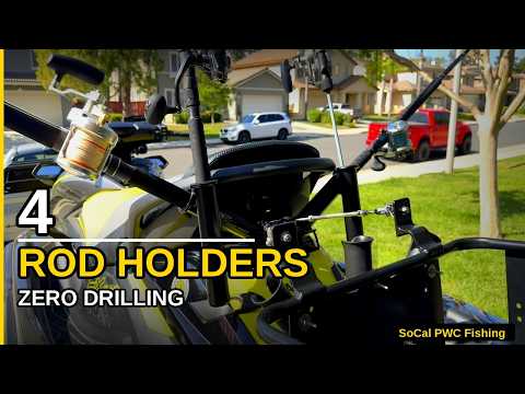 pwc fishing rod holder 4 Place Caddy PWC Fishing Rod Holder