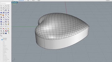Rhino Tips and Tricks. How to make a Dome Heart with Patch Command