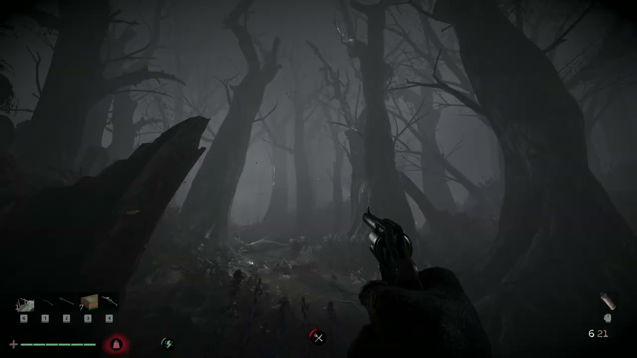 big walking tree in survival horror game that looks like groot from marvel series (i dont remember)
