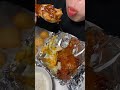 Crispy Chicken with Melting Cheese 🧀🤤#mukbang #asmr #food #challenge #  #viral #shortvideo