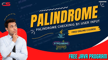 🎥 Java Project on Palindrome Checker concept | WAP to check whether a number is palindrome or not?