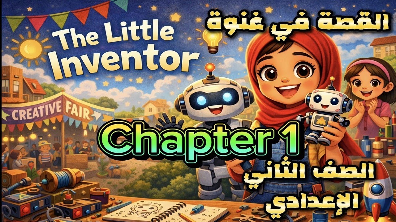 قصة الصف الثاني الإعدادي في غنوه  The Little Inventor Chapter 1