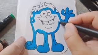 Cute Monster Coloring Pages Fun Easy Coloring Adventure for Kids Learn Colors